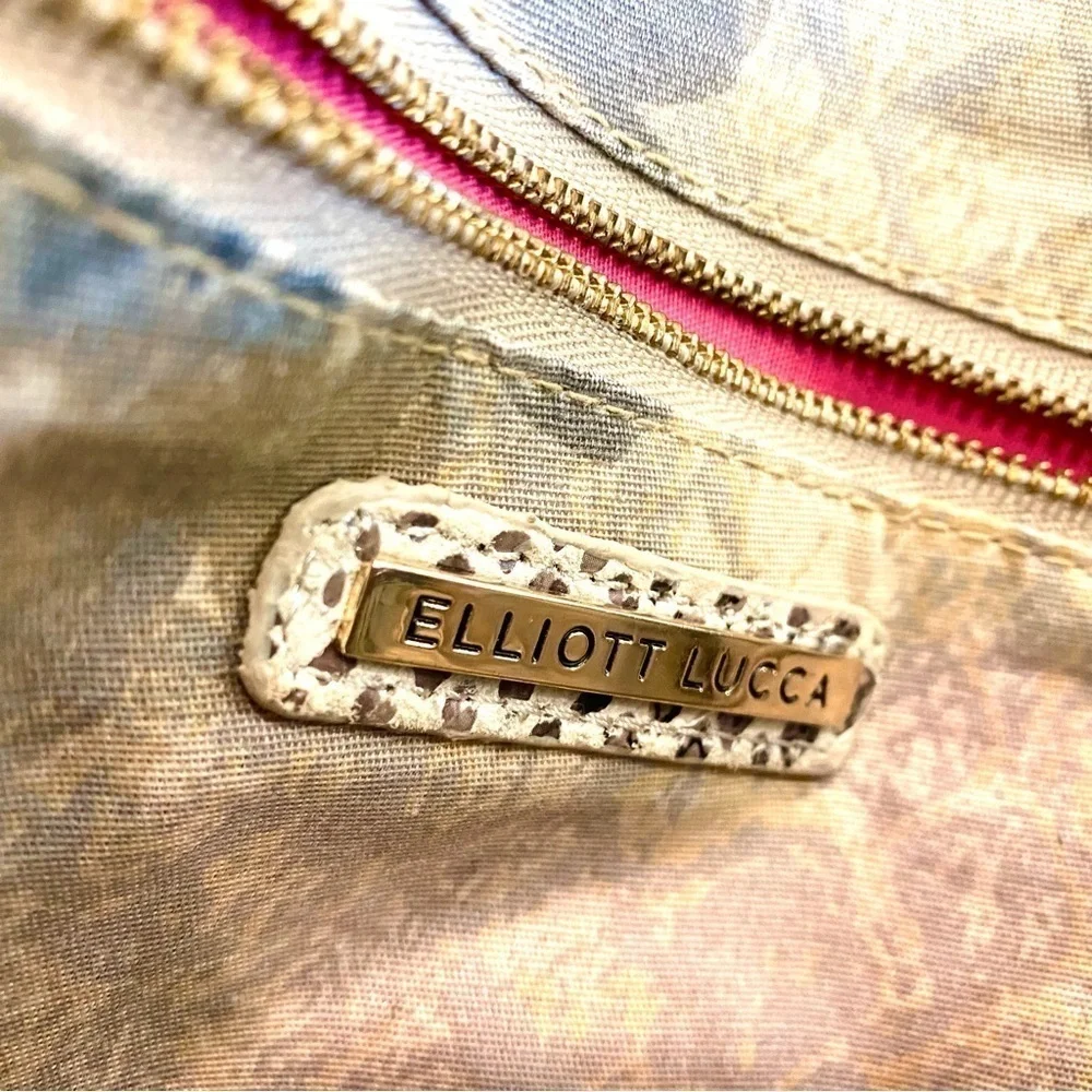 Elliott Lucca Vintage Python Snakeskin Rojo Flap Crossbody